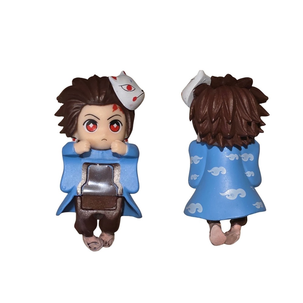 Demon Slayer Tanjiro Kamado w Mask Phone Buddy Monitor Buddy Peeker Figurine NEW
